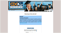 Desktop Screenshot of ead.cdceducacao.com.br